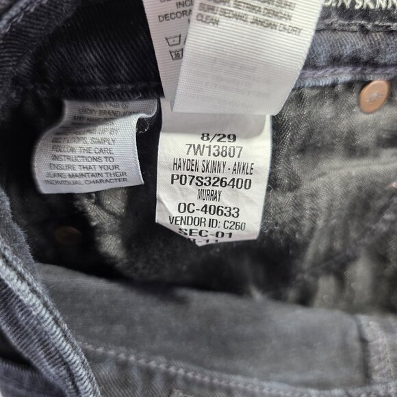 Lucky Brand Jeans Womens 8 Hayden Skinny Ankle Stretch Denim Mid Rise Pants - Picture 7 of 13